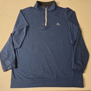 Rhoback Shirt men's Medium 1/4 Zip Pullover Performance Golf Stretch